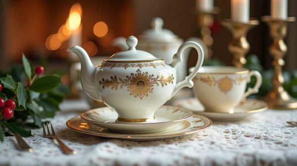 L'art d'offrir du thé de Noël pour une fête réussie
